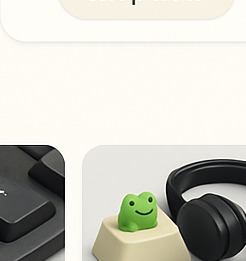 Gaming keyboard with frog keycap